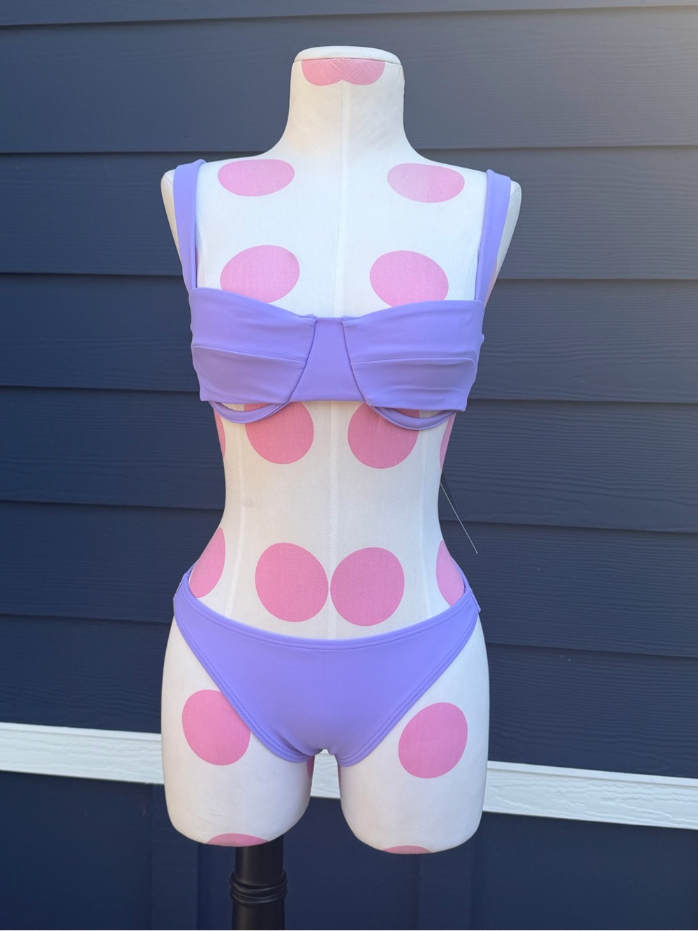Adorable Lavender Two-Piece Bikini Set!